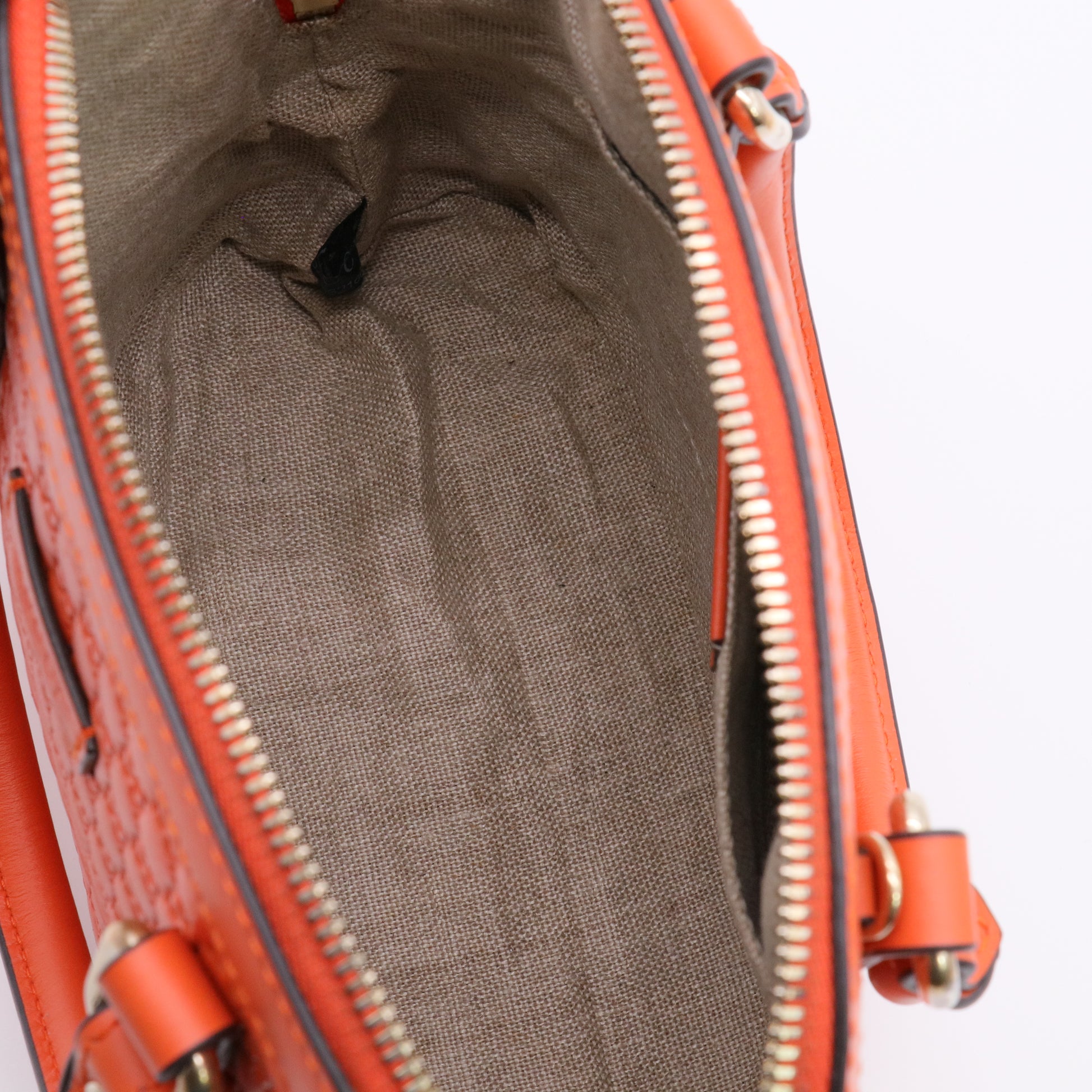 Microguccissima Mini Dome Bag Sun Orange twins