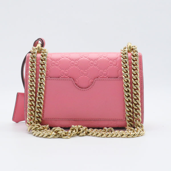 GG Signature Small Padlock Shoulder Bag