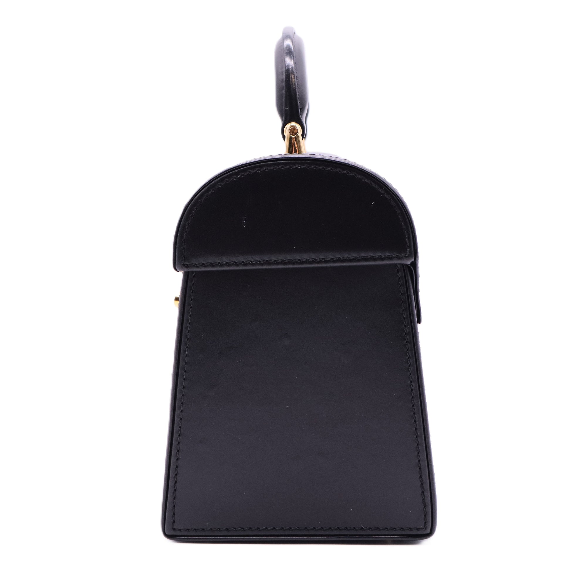 Pre-Owned Gucci Ladylock Leather Black