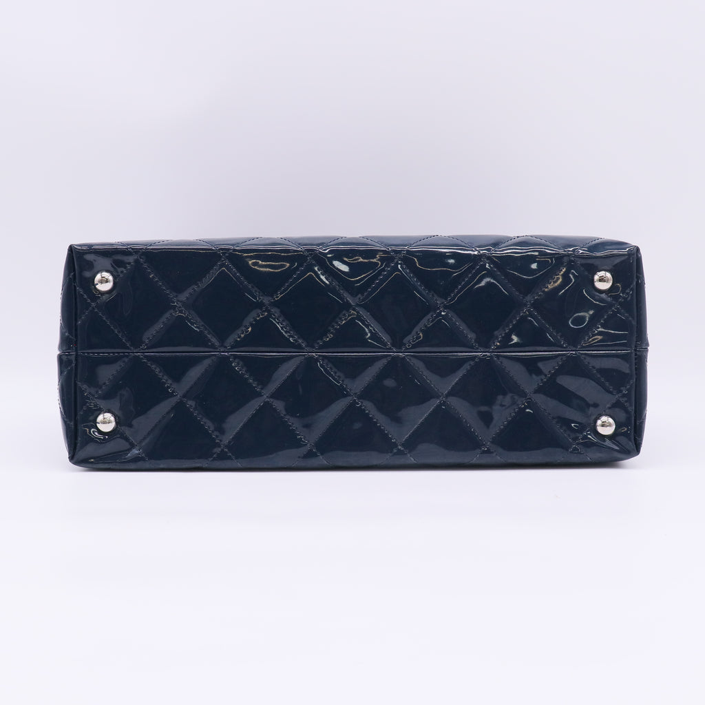 Chanel Tote Bag Vinyl Dark Navy B23671