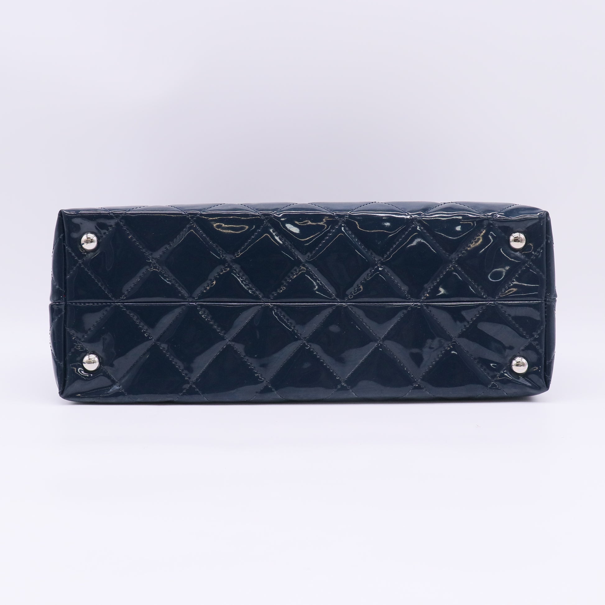Chanel Tote Bag Vinyl Dark Navy B23671