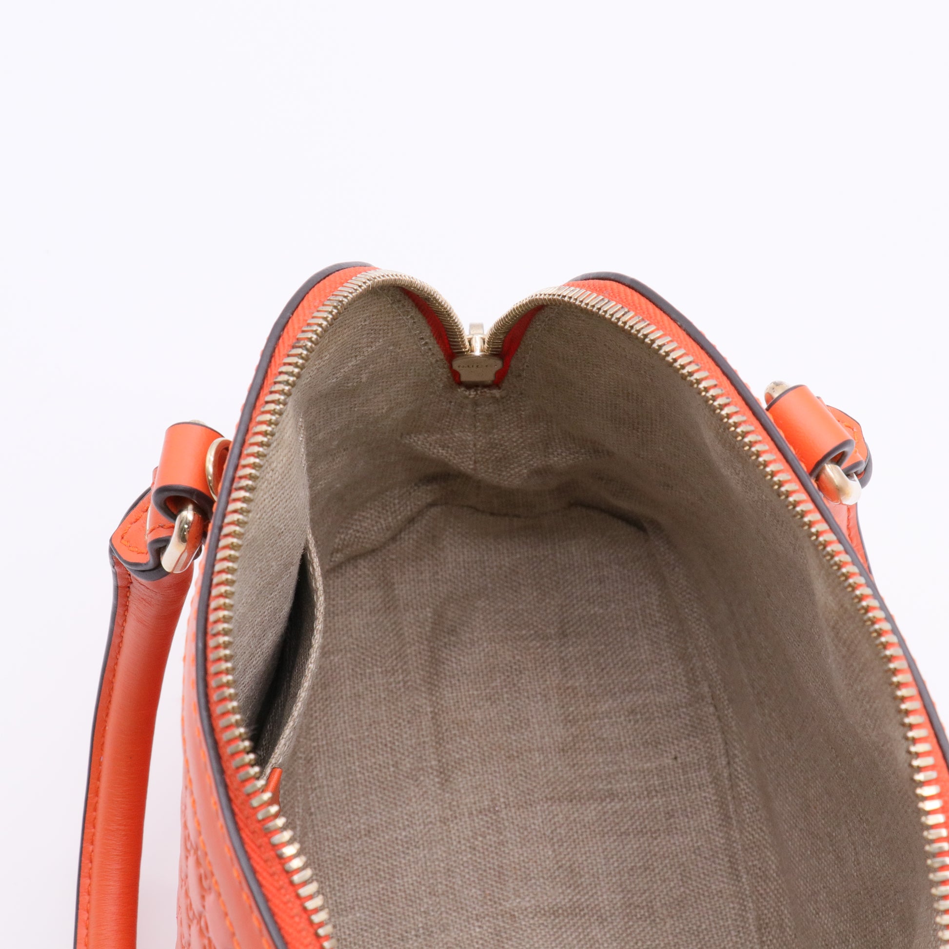 Microguccissima Mini Dome Bag Sun Orange twins