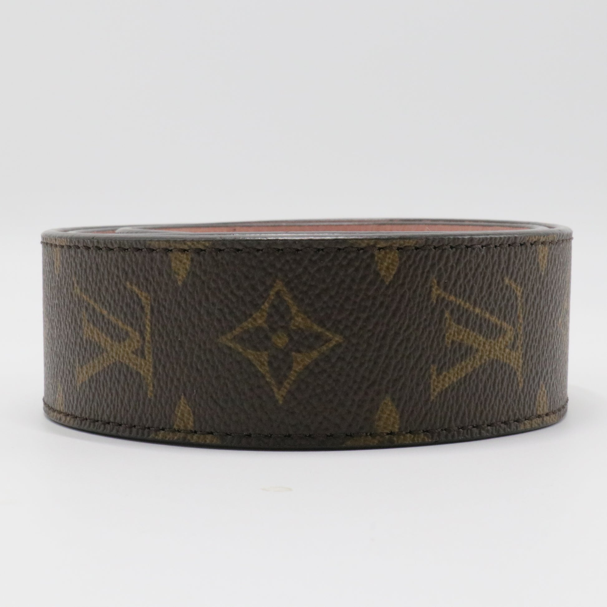 Adjustable Strap Monogram Canvas & Leather Rose Poudre