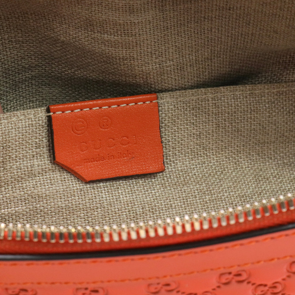 Microguccissima Mini Dome Bag Sun Orange twins
