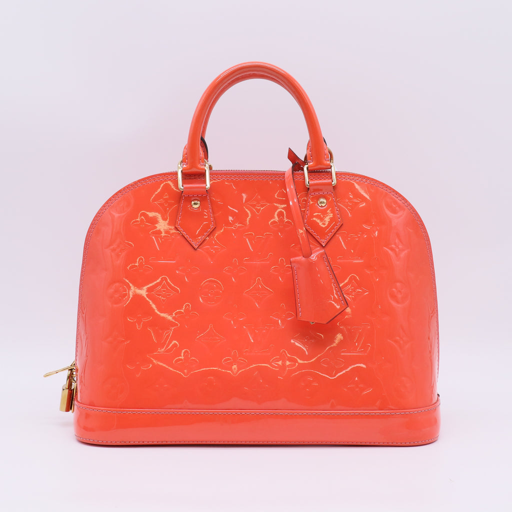 Louis Vuitton Rose Litchi Monogram Vernis Alma PM Bag B23492