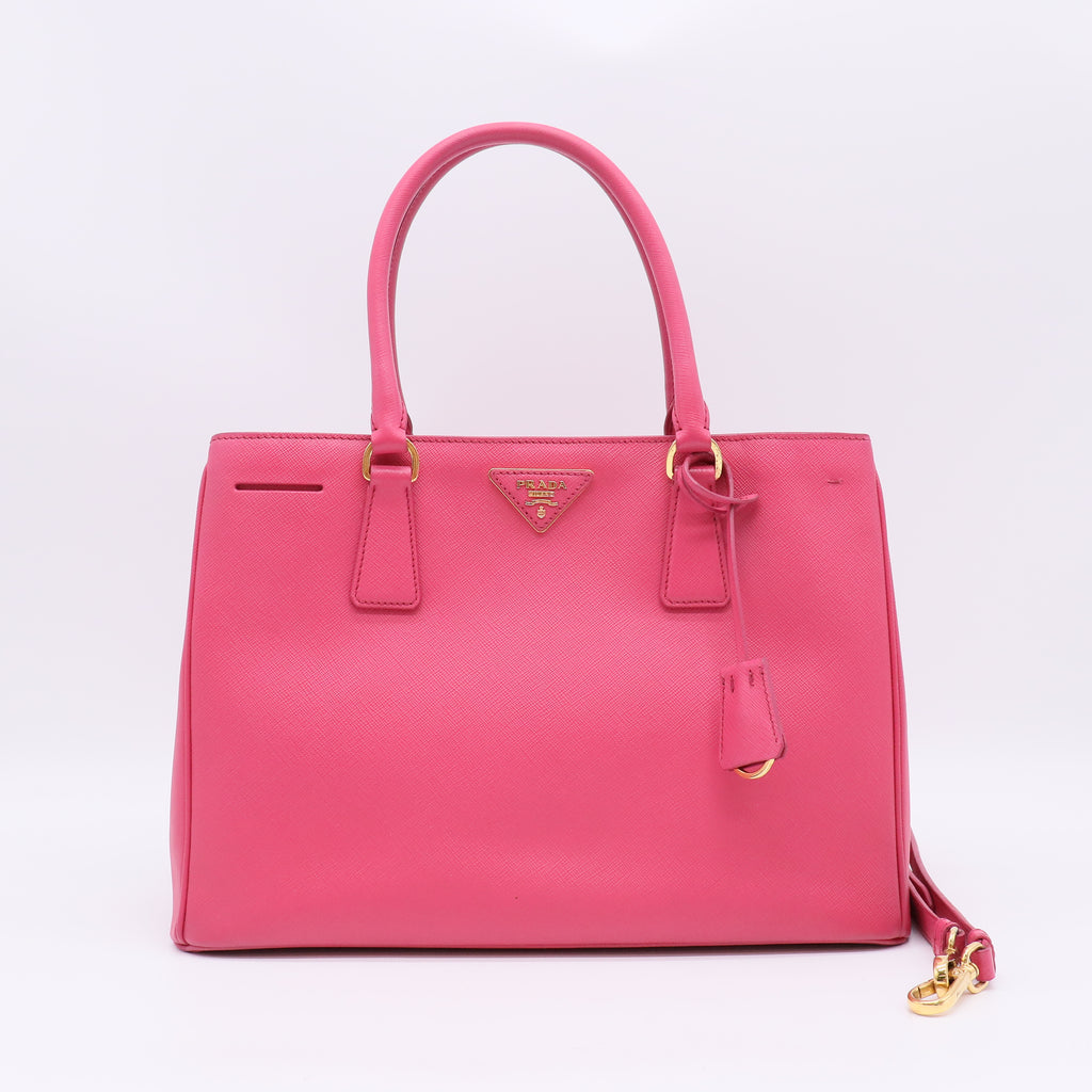 Prada Saffiano Lux Galleria Double Zip Tote Bag B22848
