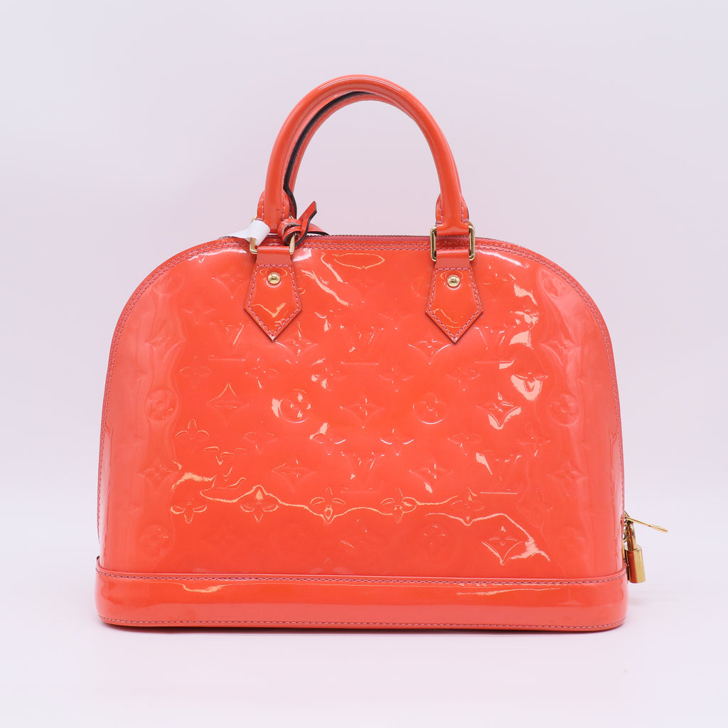 Louis Vuitton Rose Litchi Monogram Vernis Alma PM Bag B23492