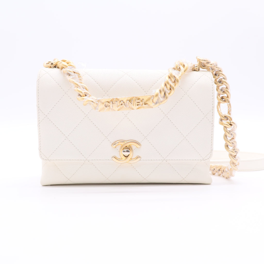 Chanel Crystal Logo Flap Bag  twins LDJ2652