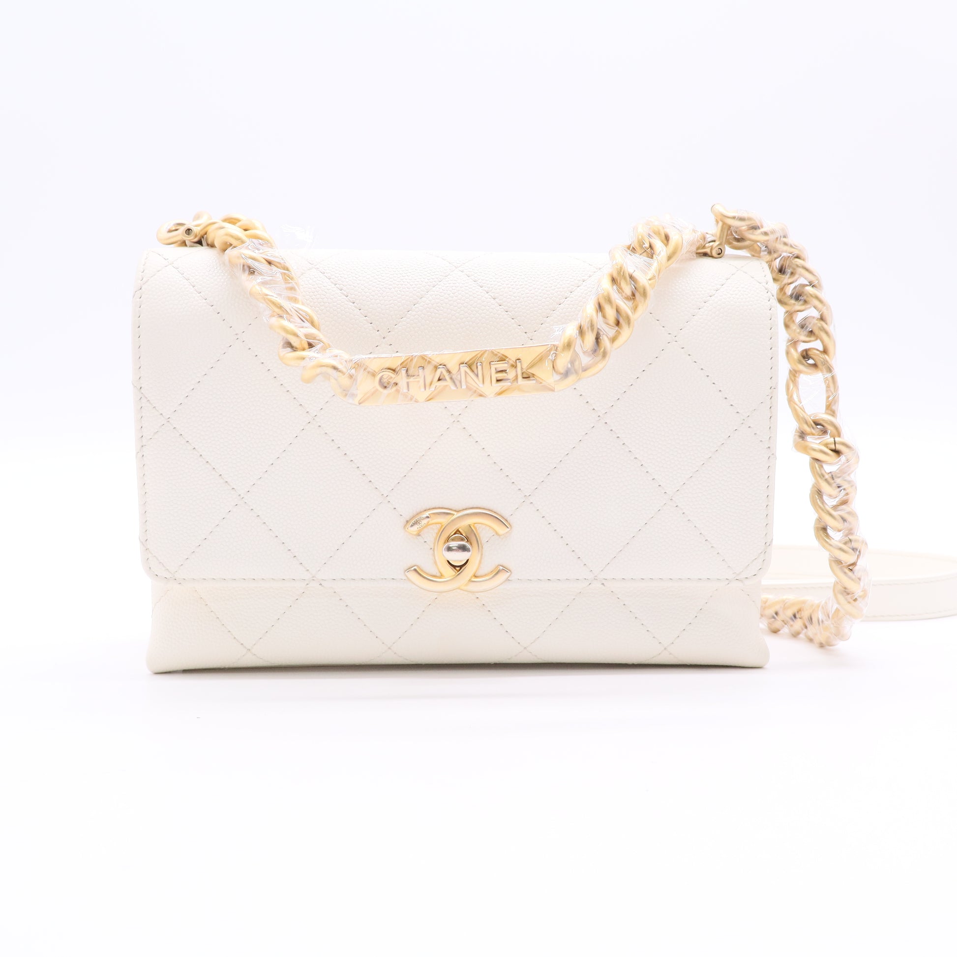 Chanel Crystal Logo Flap Bag  twins LDJ2652