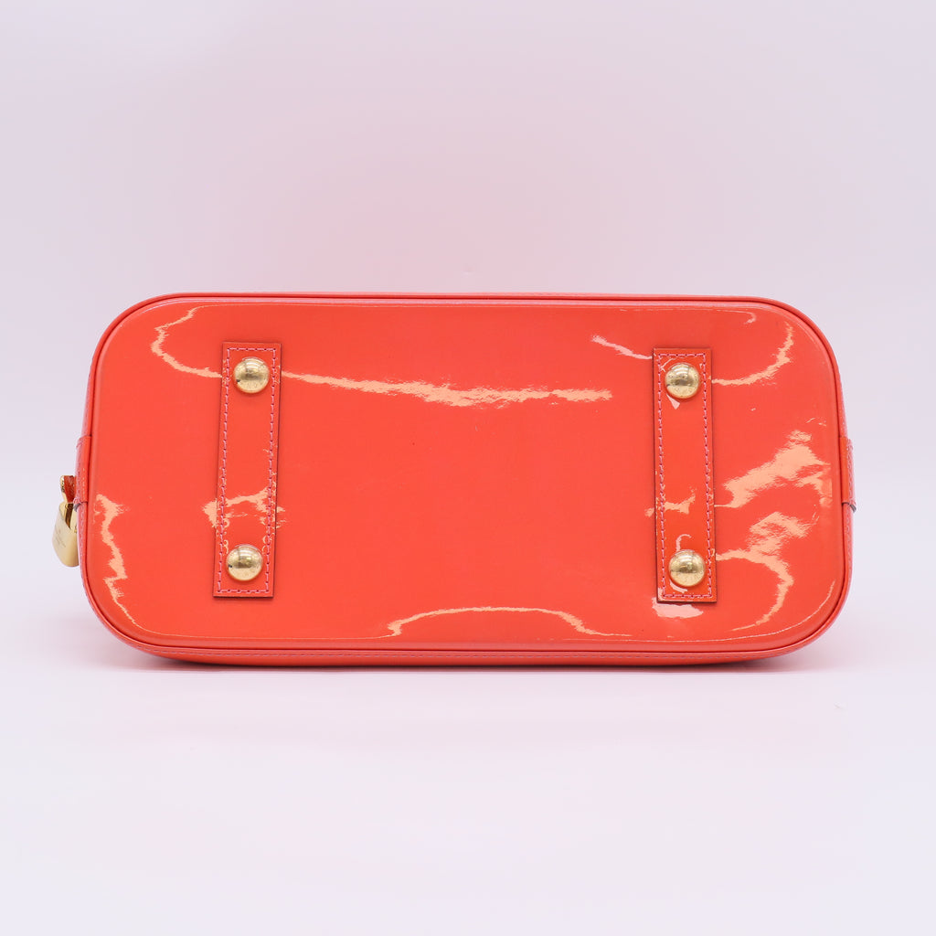 Louis Vuitton Rose Litchi Monogram Vernis Alma PM Bag B23492