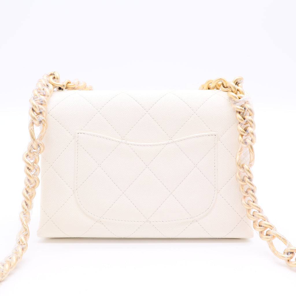 Chanel Crystal Logo Flap Bag  twins LDJ2652