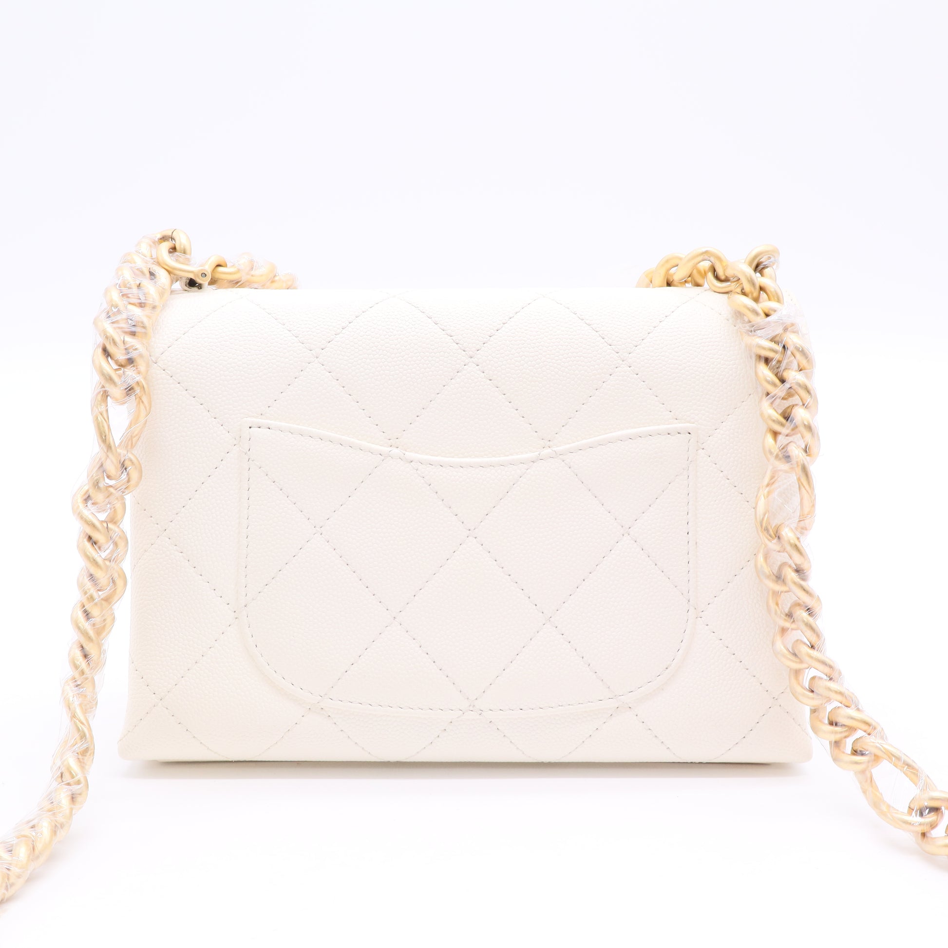 Chanel Crystal Logo Flap Bag  twins LDJ2652