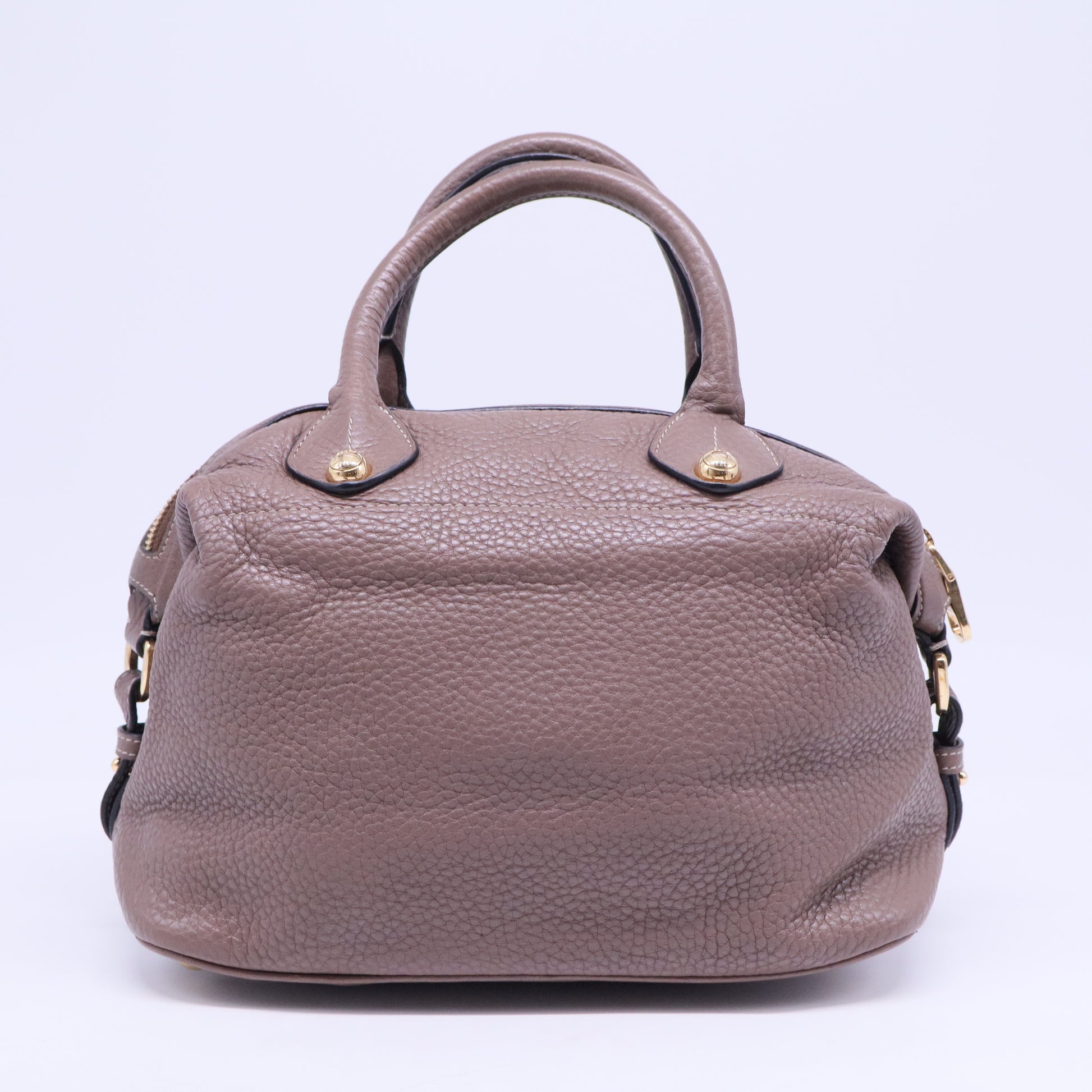 Ostrich-Trimmed May 36 Bag