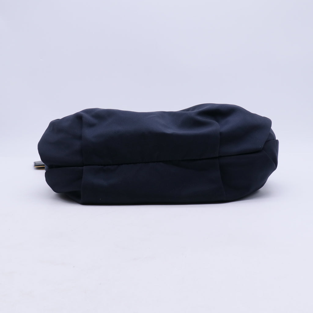 Prada Tessuto Nylon Ruched Hobo Bag B21857
