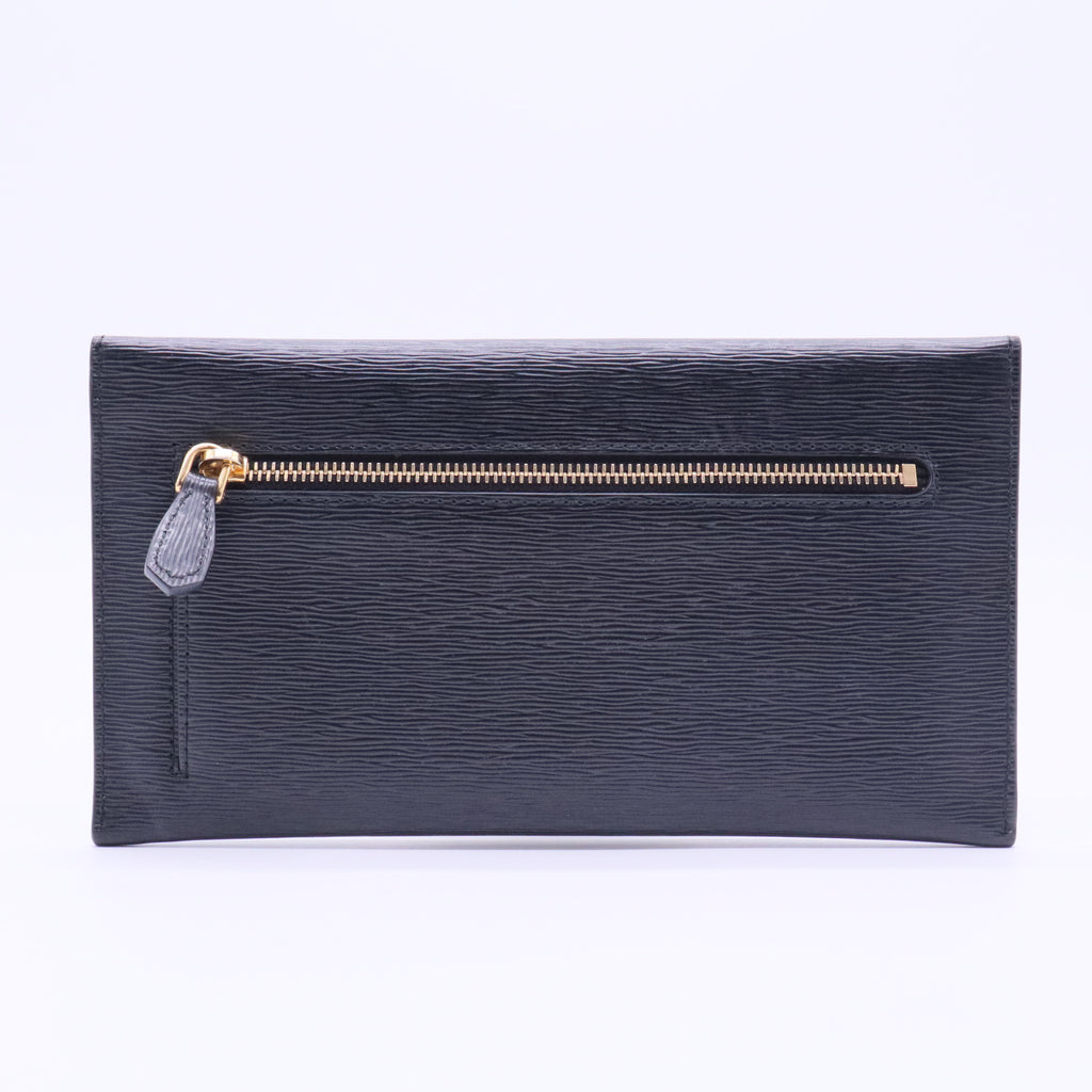 Vitello Move Envelope Wallet Black