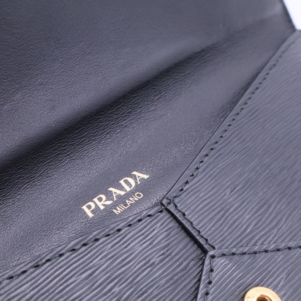 Vitello Move Envelope Wallet Black