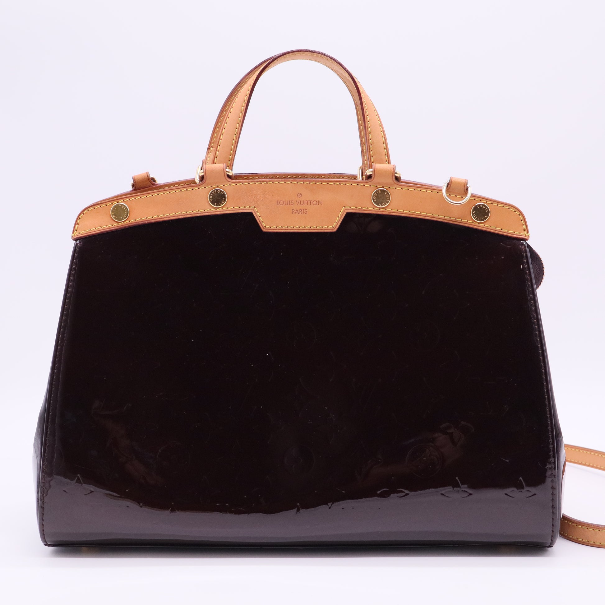 Brea Handbag Monogram Vernis MM Twins