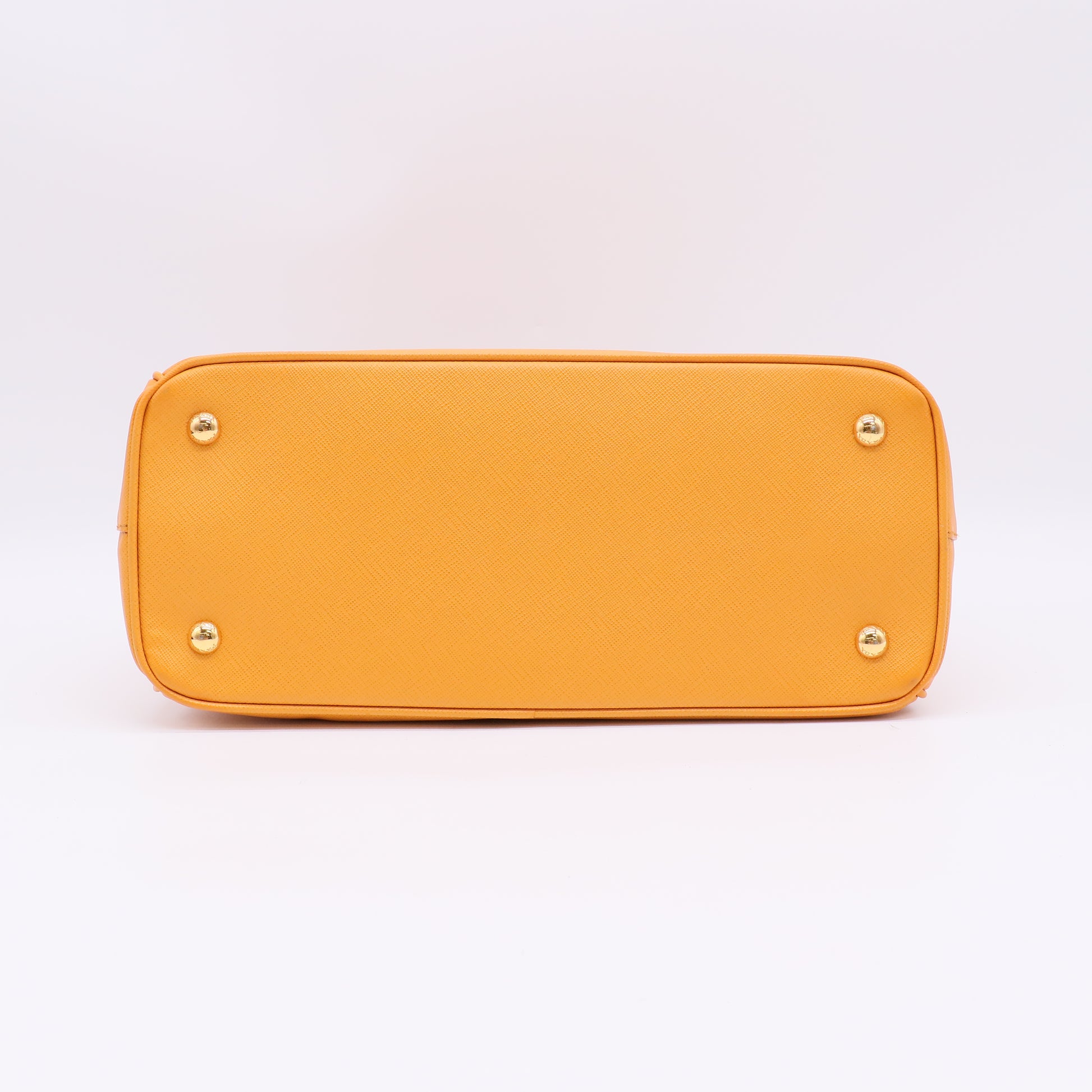 Prada Orange Saffiano Lux Leather Small Galleria Tote B23022