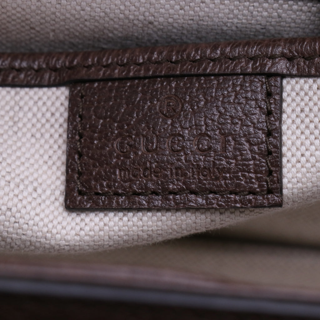 Gucci Bamboo 1947 Top Handle Bag Jumbo GG Canvas Small Twins LDJ4007