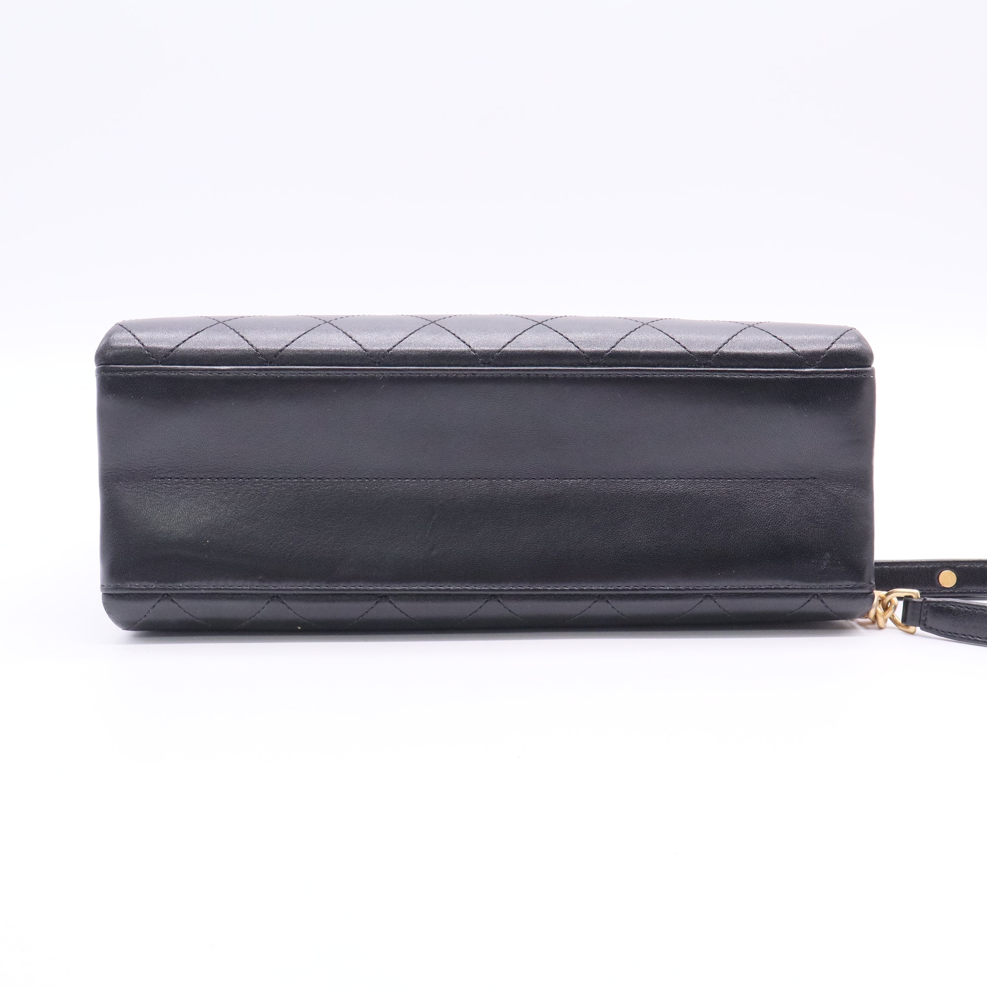 Chanel Lambskin Stitched Coco Luxe Medium Flap Black LDJ2656 twins