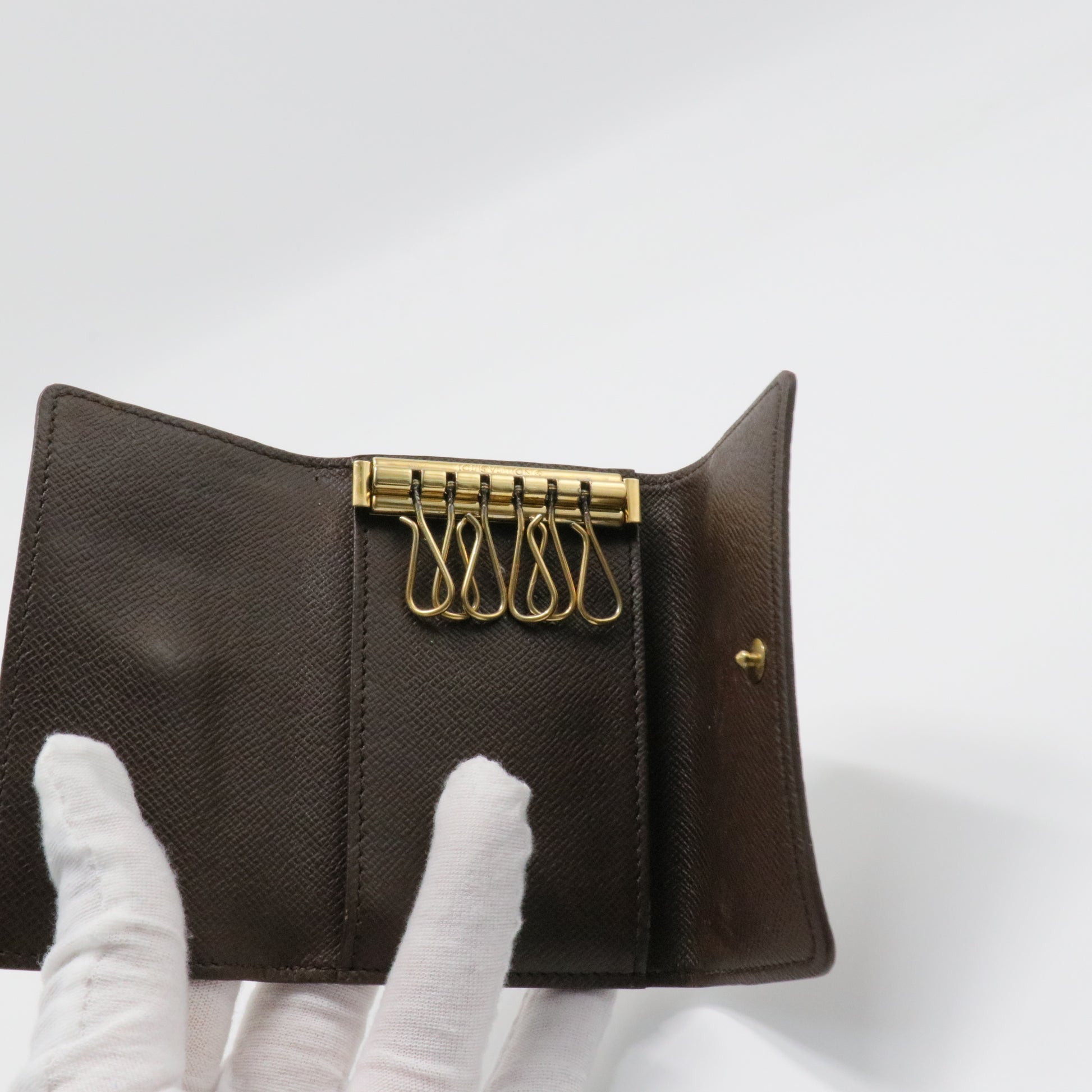 Damier Ebene Canvas 6 Key Holder