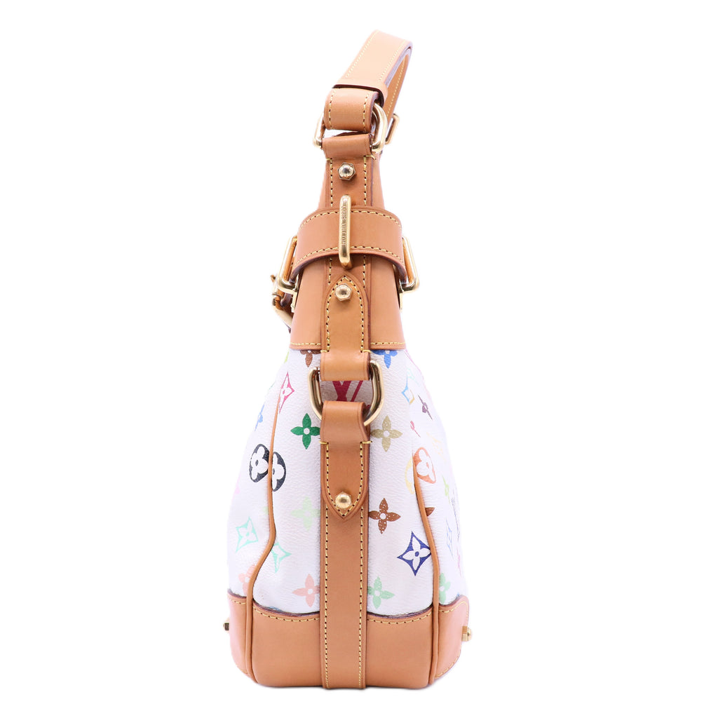 Louis Vuitton Greta Handbag Monogram Multicolor White twins LDJ4367
