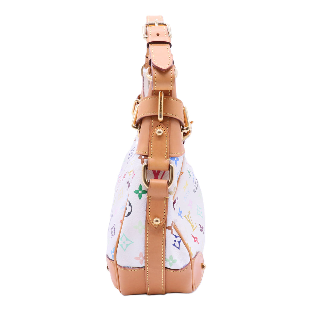 Louis Vuitton Greta Handbag Monogram Multicolor White twins LDJ4367