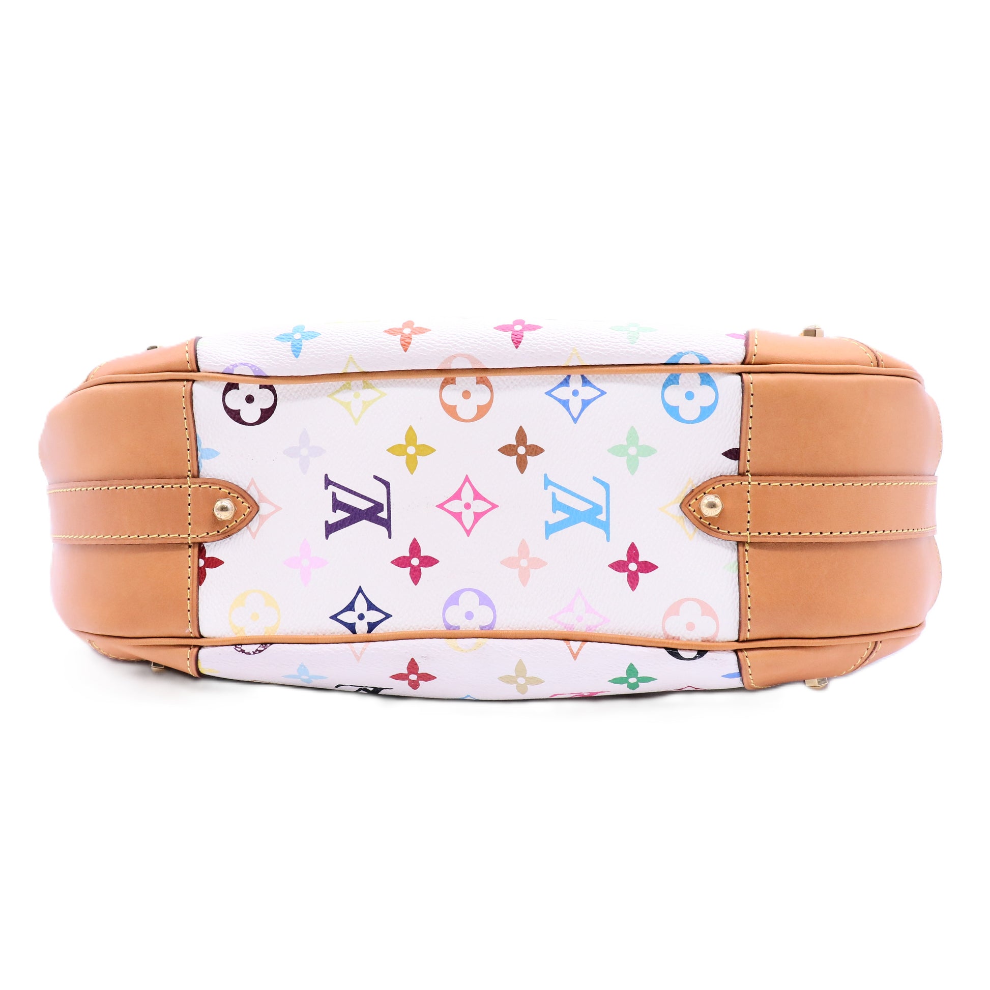 Louis Vuitton Greta Handbag Monogram Multicolor White twins LDJ4367
