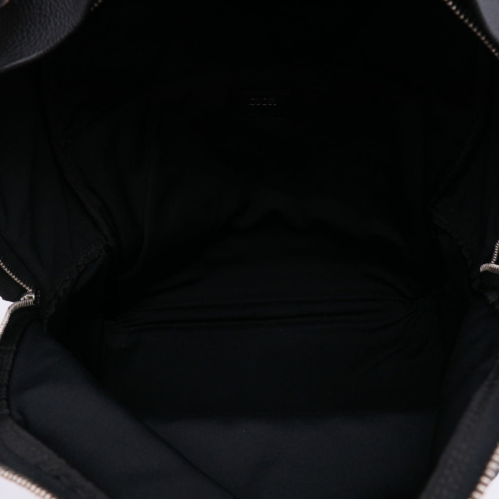 Christian Dior Navy Blue Dior Oblique Canvas Rider Backpack Bag twins LDZ264