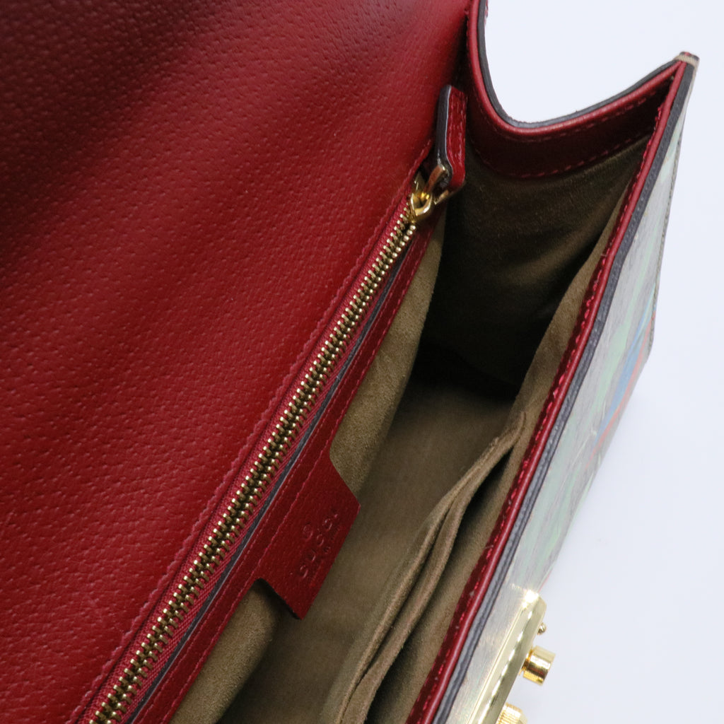 GG Supreme Monogram Tian Medium Padlock Shoulder Bag