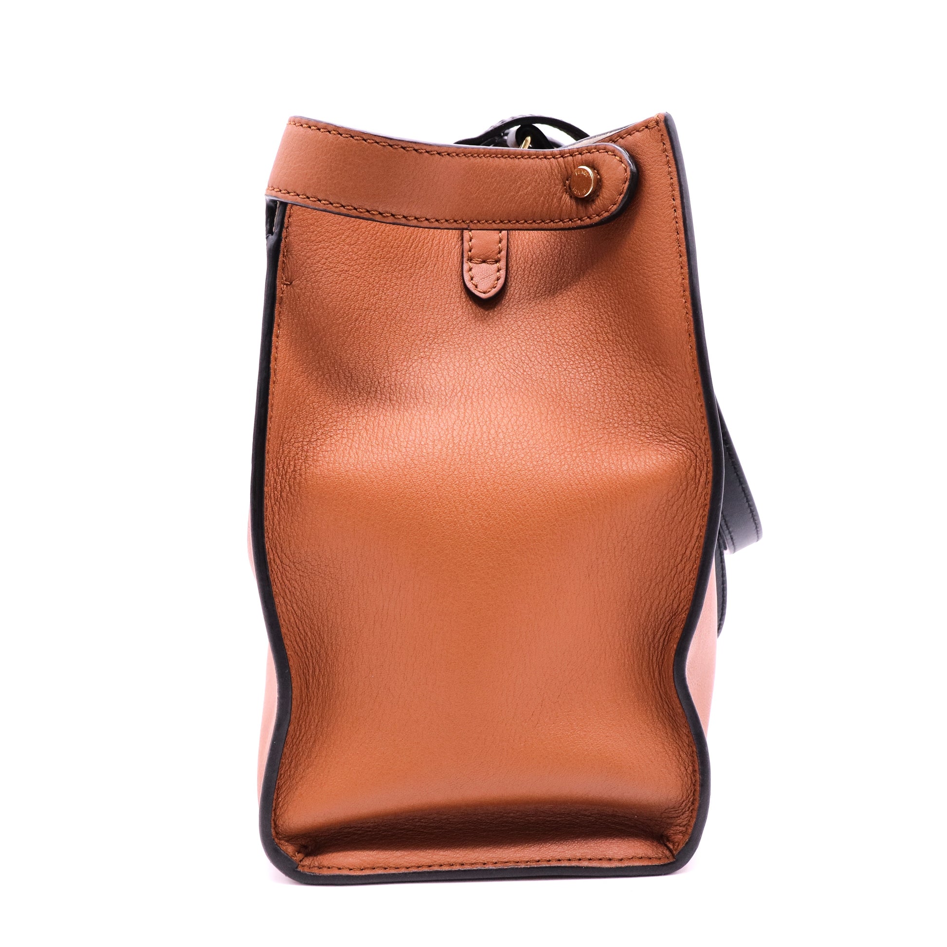 Brown Fendi Small Leather Peekaboo X Tote Satche