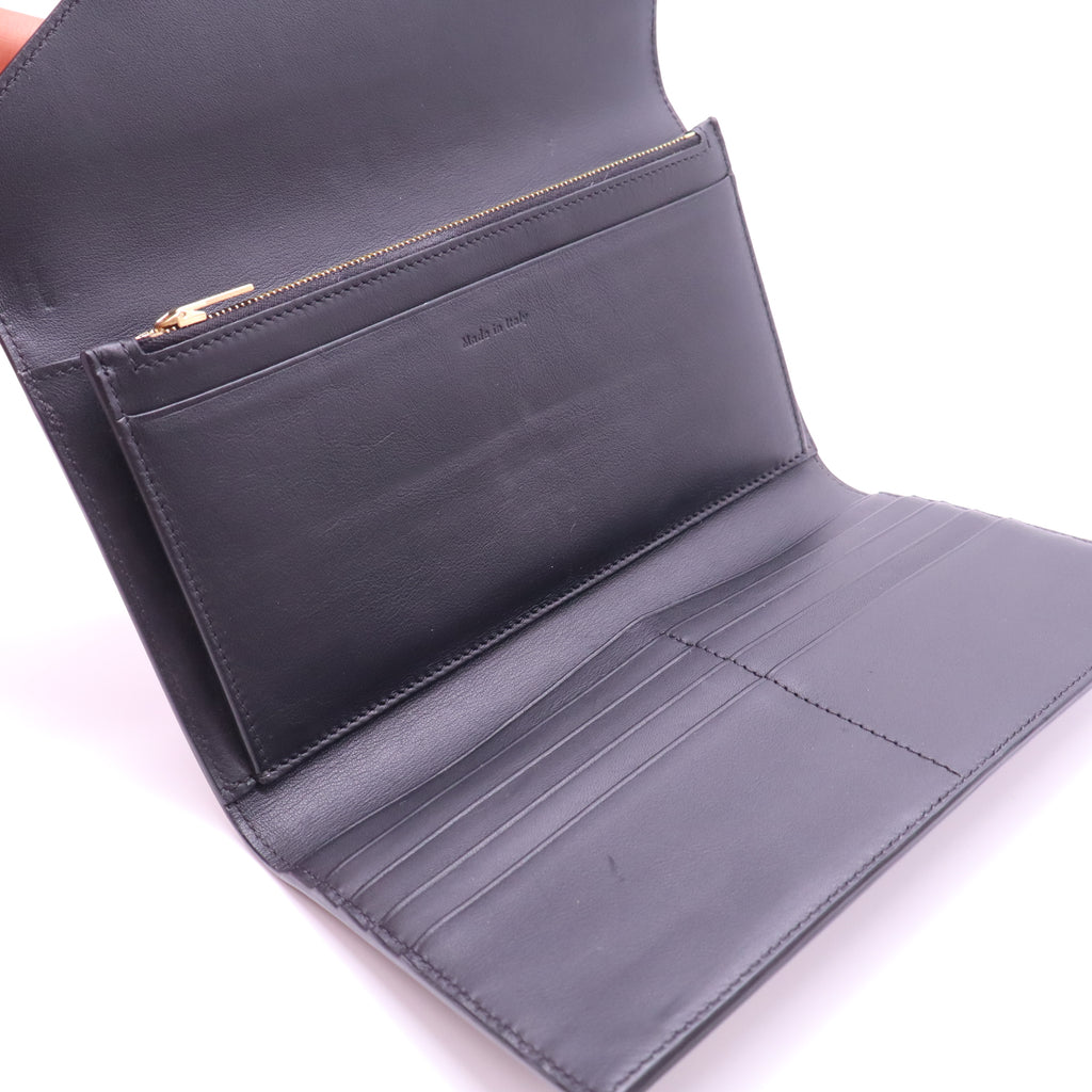Celine Leather Envelope Wallet Trifold twins W21473