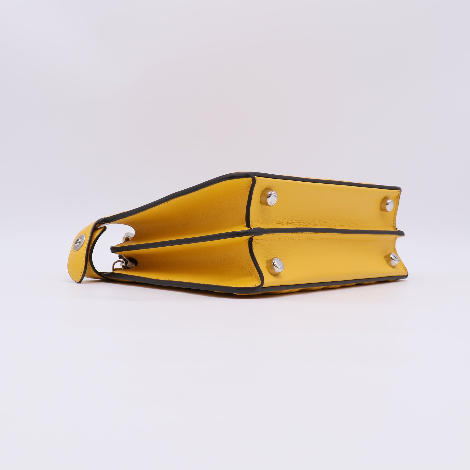 Fendi x Sarah Coleman Peekaboo ISeeU Bag Fish-Eye FF Embossed Leather Mini Twins LDZ246
