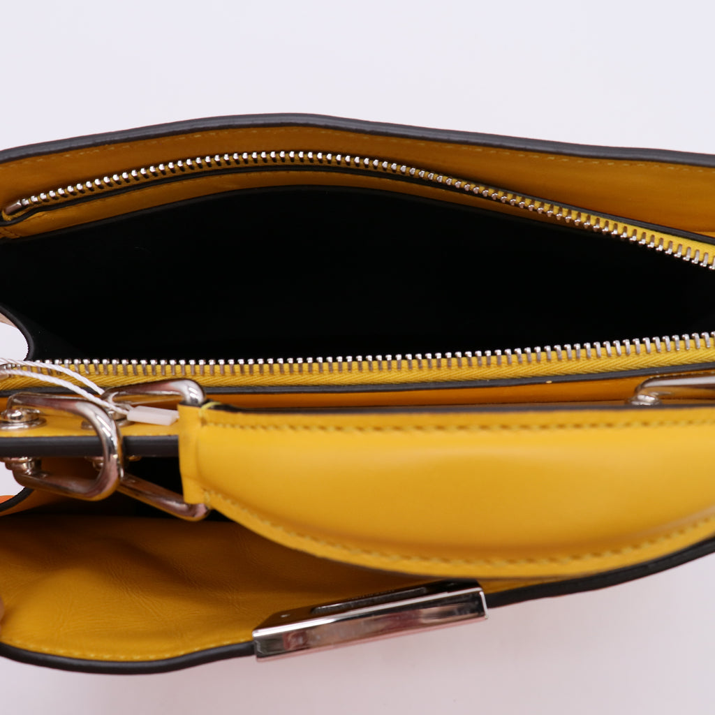 Fendi x Sarah Coleman Peekaboo ISeeU Bag Fish-Eye FF Embossed Leather Mini Twins LDZ246