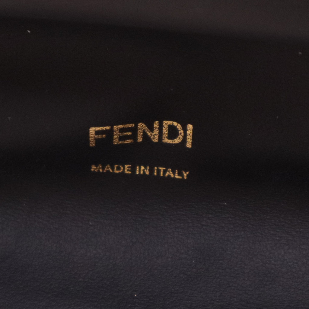 Brown Fendi Small Leather Peekaboo X Tote Satche