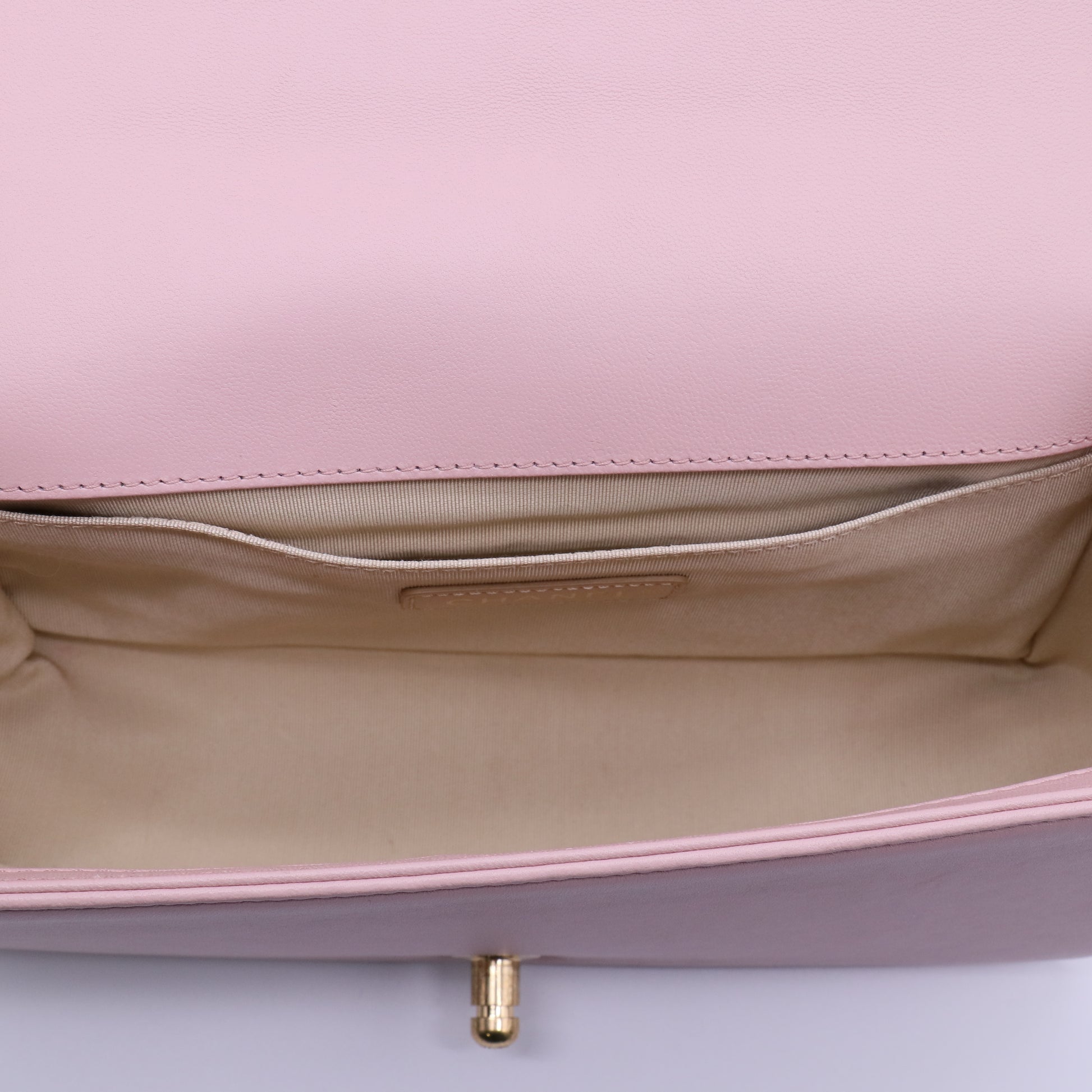 Chanel Lambskin Quilted Chain Around Boy Flap Pink Twins LDJ4020