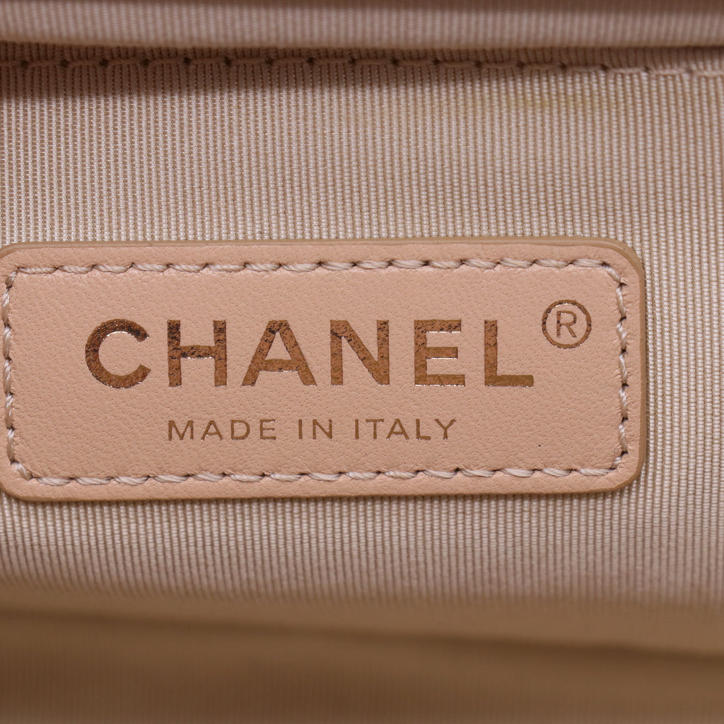 Chanel Lambskin Quilted Chain Around Boy Flap Pink Twins LDJ4020