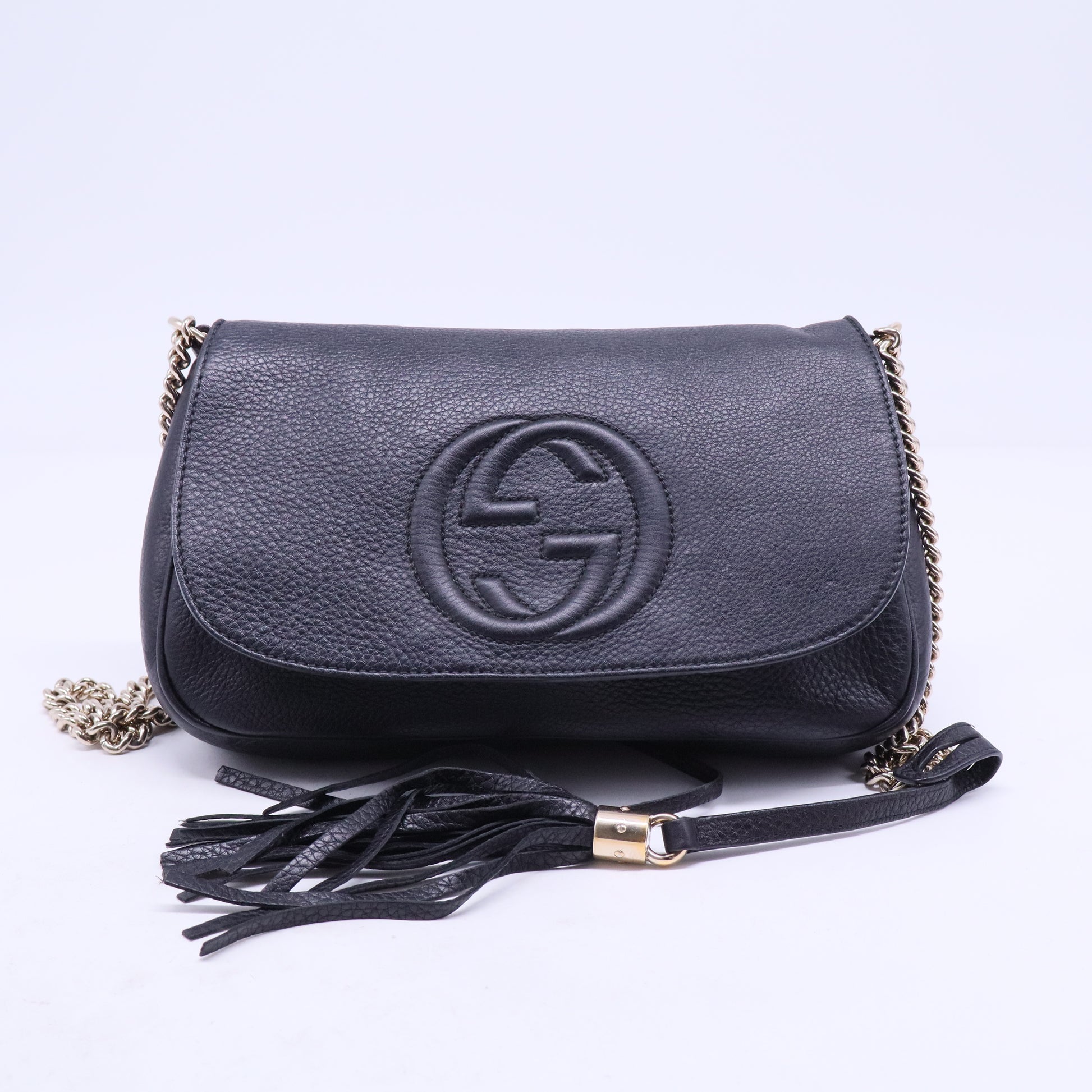 Soho Chain Crossbody Bag Leather Medium B20899