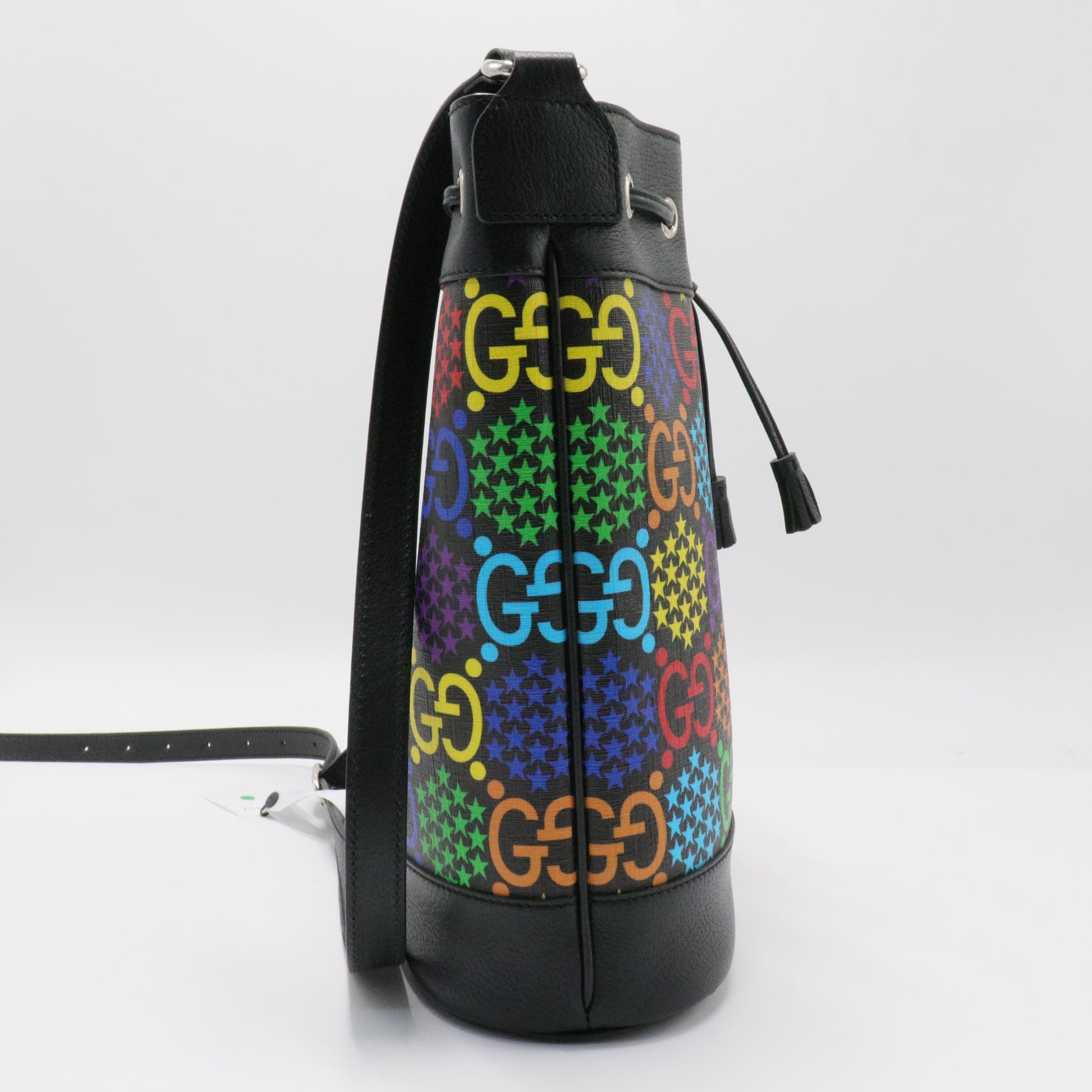 Bucket Bag Psychedelic Print GG Coated Canvas Medium