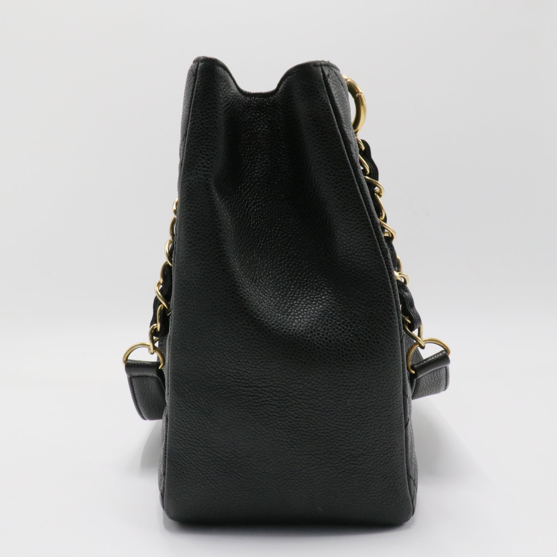 Grand Shopping Tote Quilted Caviar