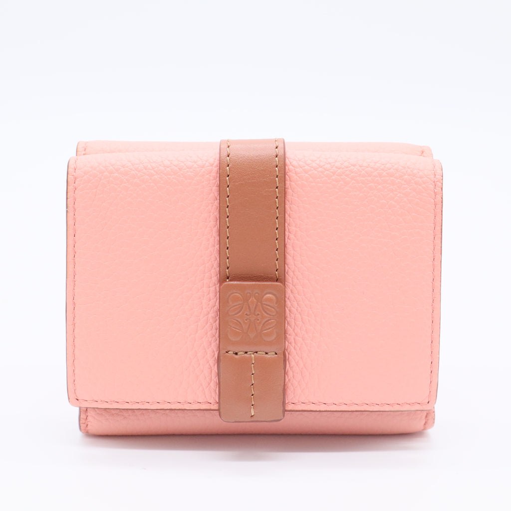 Trifold Logo-Embossed Leather Wallet