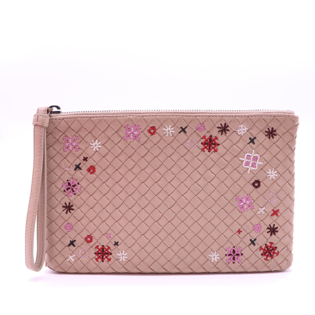 Meadow Flower Pouch Intrecciato Nappa Twins W21471