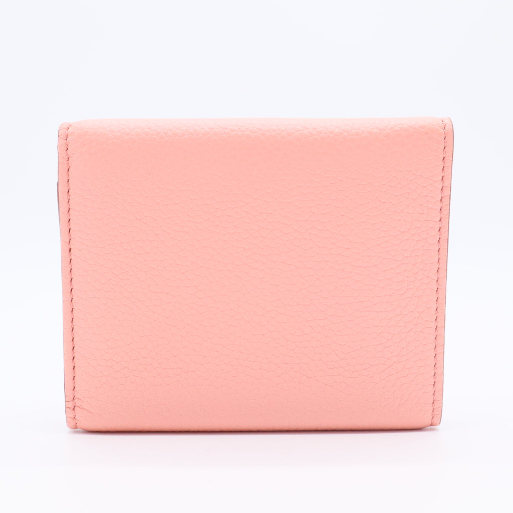 Trifold Logo-Embossed Leather Wallet