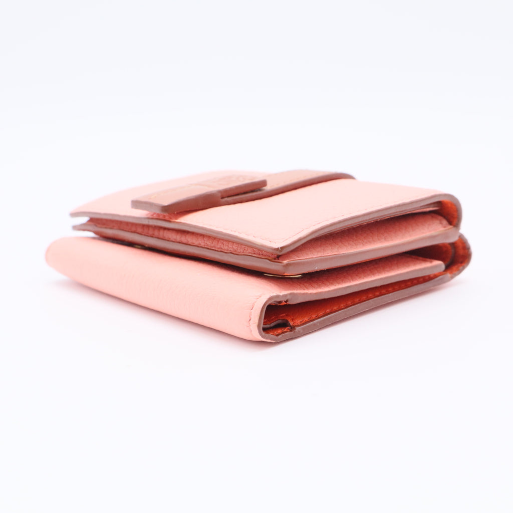 Trifold Logo-Embossed Leather Wallet