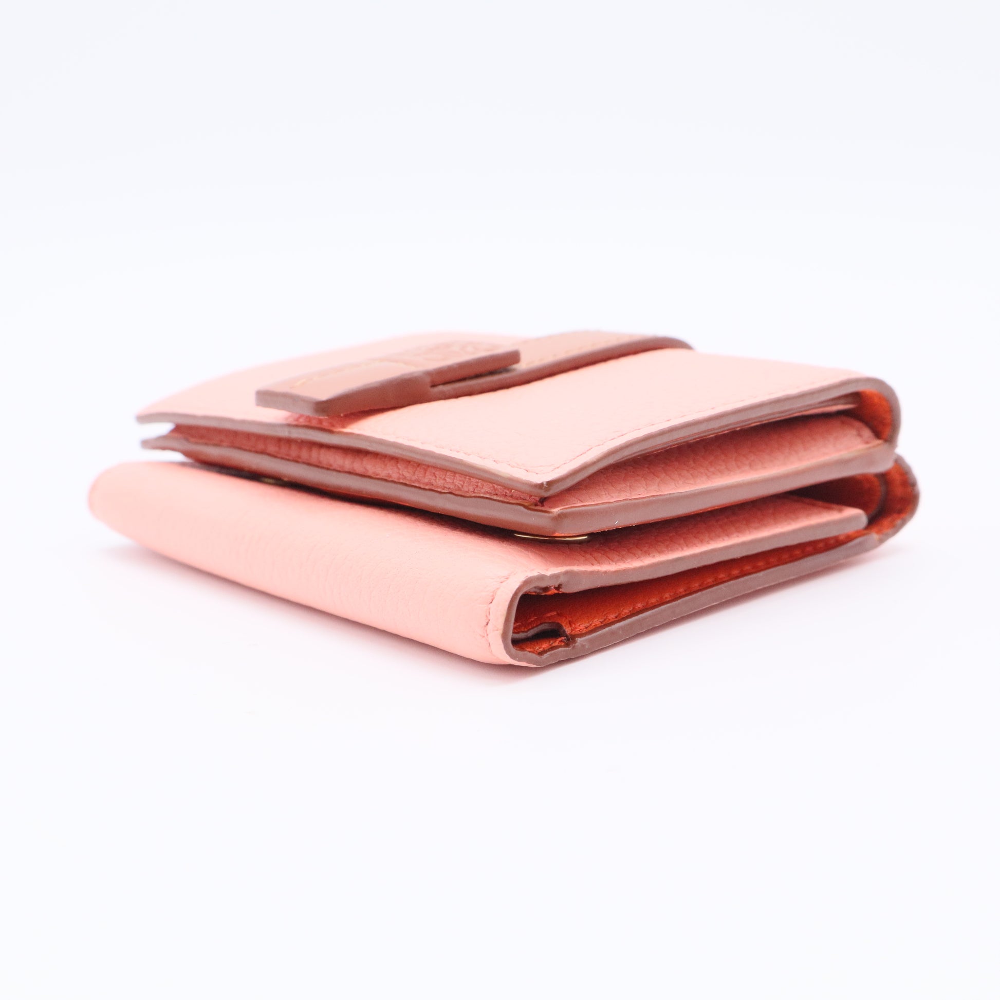 Trifold Logo-Embossed Leather Wallet