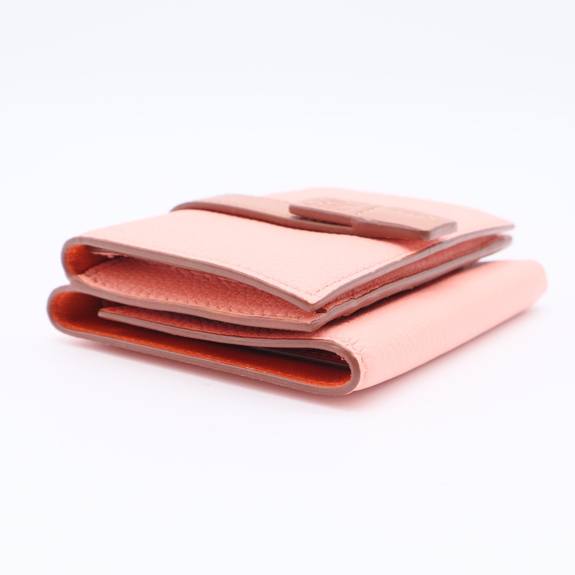 Trifold Logo-Embossed Leather Wallet