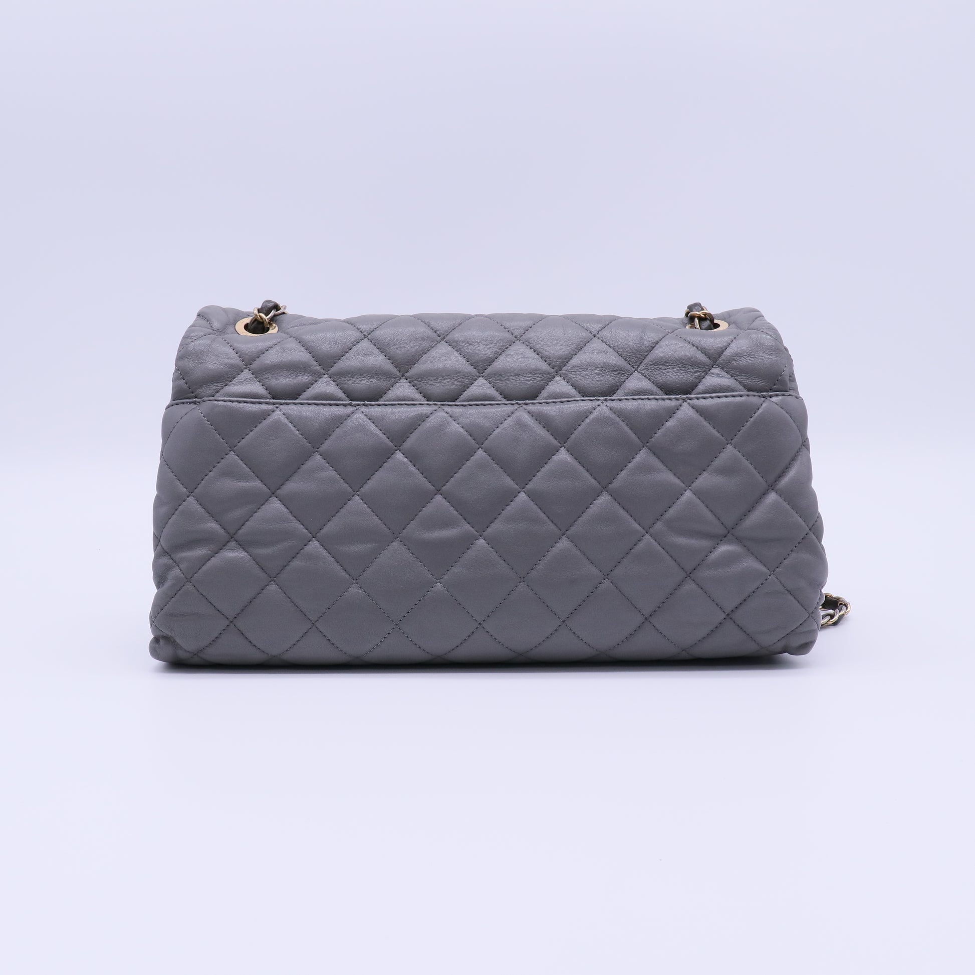 Chanel Soft Elegance Flap Bag Quilted Distressed Calfskin Medium Twins LDJ4004