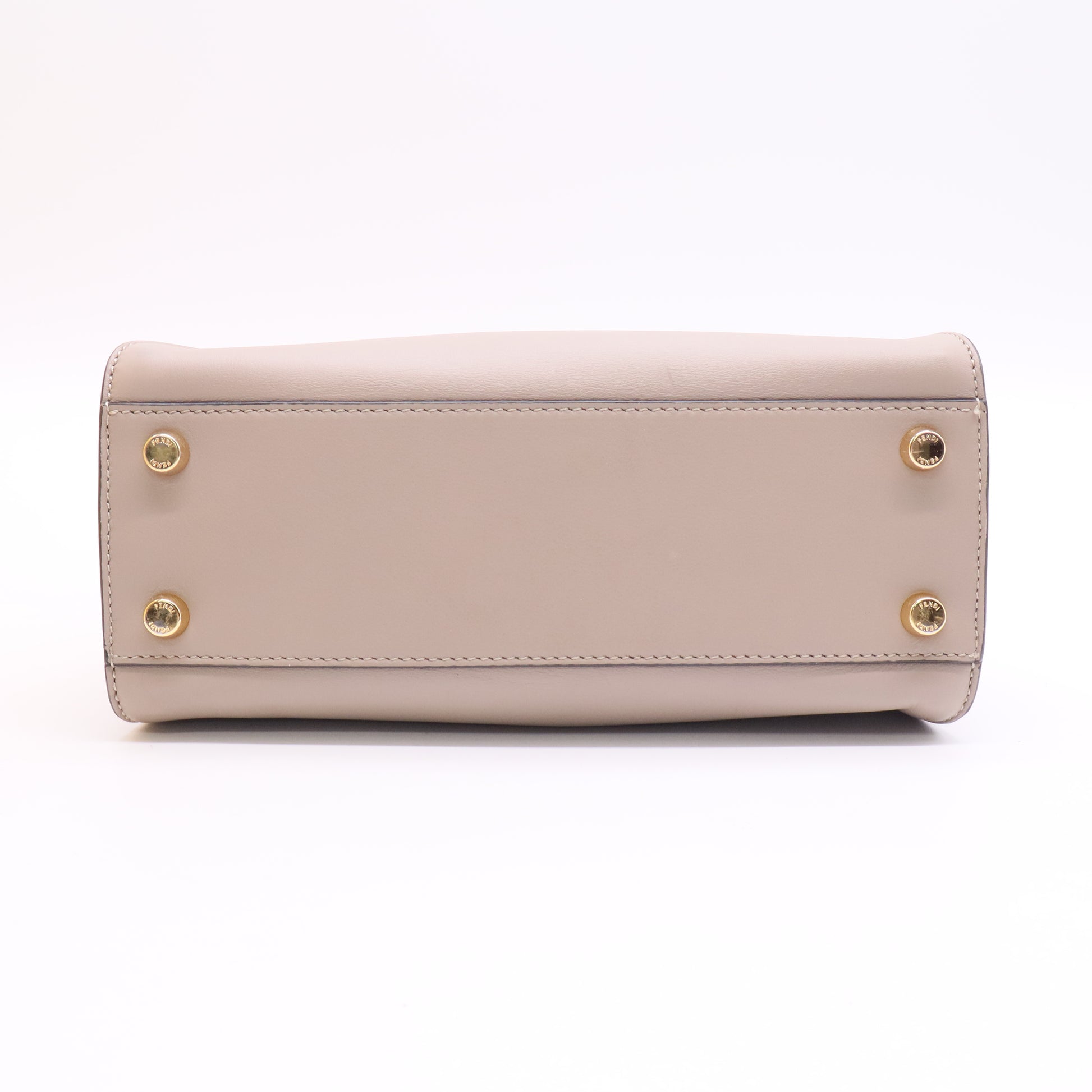 Fendi Tahiti Burro Medium Peekaboo Iconic Essentially Satchel Tortora Black LDJ2658 twins