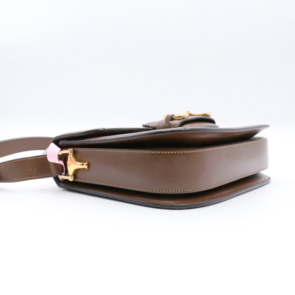 GG Supreme Monogram Horsebit 1955 Shoulder Bag Beige twins