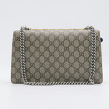 Dionysus Bag Embroidered GG Coated Canvas with Python